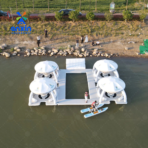 Piattaforma gonfiabile per il tempo libero a punto a goccia tappetino gonfiabile air island zattera yacht galleggiante jet ski pontoon dock sul mare - Product Image 1