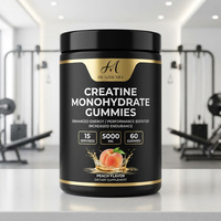 OEM/ODM Gommes de créatine monohydrate 5000 mg pour un soutien énergétique avant l'entraînement pour les sportifs adultes, sans sucre, créatine monohydrate