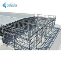 Atelier métallique préfabriqué de 500 m² en acier Q355B, structure d'entrepôt assemblée, conception de construction pour la logistique et la fabrication
