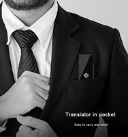 Traducteur vocal intelligent portable T8 hors ligne avec 96 langues, fonction Bluetooth, application Android et iOS pour la traduction sur téléphone mobile