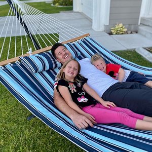 Danlong xách tay Polyester Thêm lớn chần cắm trại võng giường Pad ngay lập tức thiết lập - Product Image 6