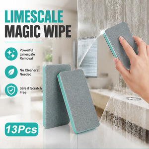 Bestseller: Spugna Cancellatrice di Calcare, Panno Multiuso <span class=keywords><strong>per</strong></span> Pulizia - Lucida Acquari, Rimuove Macchie e Striature d'Acqua - Product Image 1