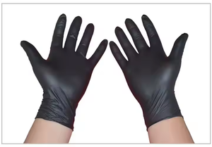Guantes de mezcla de vinilo de nitrilo desechables sin polvo y látex azul blanco para limpieza del hogar cocina - Product Image 6