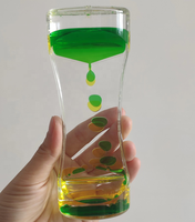 Nouveau liquide minuterie jouets sensoriels liquide mouvement barboteur minuterie flottant couleur lave lampe fidget jouets