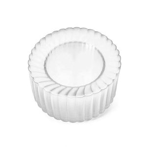 Assiettes et plateaux en plastique réutilisables et recyclables de haute qualité pour gâteaux, bonbons, pain, desserts, collations - Mariage, fête, Noël - Product Image 1