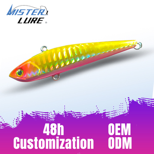 MISTER LURE 14.5g 7.6cm Yüksek Kaliteli Balık Yemi Batar Tip Kalem Yem VIB ABS Plastik Yem Özel Renk Balık Yemi - Product Image 1