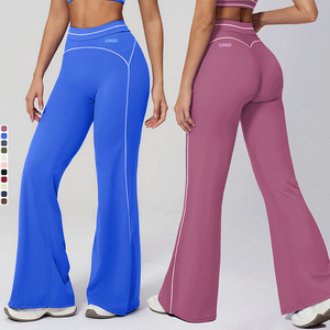 Leggings <span class=keywords><strong>de</strong></span> yoga pour femmes, taille haute |   Leggings <span class=keywords><strong>de</strong></span> yoga évasés, vêtements <span class=keywords><strong>de</strong></span> fitness, leggings <span class=keywords><strong>de</strong></span> <span class=keywords><strong>sport</strong></span> pour femmes ECK7028-2 - Product Image 1