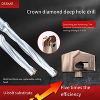 Lame en acier au tungstène CNC en alliage dur solide de couronne pour accessoires de machines-outils de perceuse