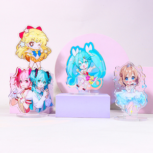 High Quality Transparent Custom Anime Acrylic Stand Personalized Photo Printed Home Decoration Plastic Crafts Promotion
