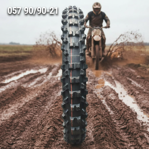 Neumáticos de Motocross GUMMY con Pared Lateral Rígida 90/90-21, Sin Cámara, Repuestos para Motocicleta, Fabricados en Shandong - Product Image 1