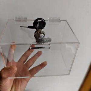 Custom Eco-Friendly PMMA Acrylic Display <b>Box</b> Pedestal Riser <b>Lockable</b> <b>Storage</b> with Various Colors for Garment Advertising <b>Storage</b> - Product Image 2