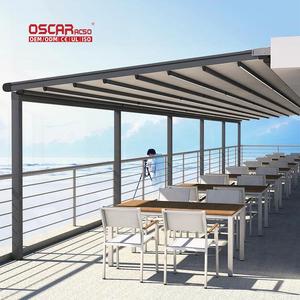 <span class=keywords><strong>Grand</strong></span> auvent rétractable électrique imperméable pour l'extérieur, idéal pour les restaurants, les magasins, les cafés - Product Image 1