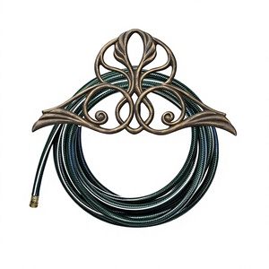Haut de gamme vente robuste support de tuyau d'eau d'arrosage support de tuyau mural décoratif Durable stockage de tuyau d'arrosage - Product Image 1