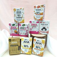 Boxed English Kurkuma Handgemaakte Zeep voor Diepgaande Reiniging - AHA Zeep 80g