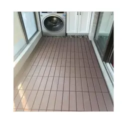 Balcony <b>Floor</b> Tile Interlocking <b>Plastic</b> Deck Tiles for Garden <b>Plastic</b> PP <b>Floor</b> Tiles - Product Image 5