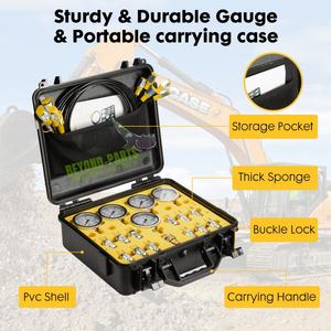 Hidrolik teşhis Test cihazı kiti 5 göstergeleri 13 için Test kaplinler için ekskavatör inşaat makineleri için hidrolik basınç testi - Product Image 2