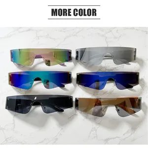 Großhandel Hochwertige übergroße T-Rahmen Mode Schmetterling Shades Sonnenbrille Custom Designer Damen und Herren Sonnenbrille