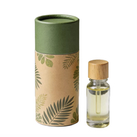 Tubo de Papel Cosmético con Logotipo Personalizado Impreso y Revestimiento de Aluminio, Tubo de Papel Kraft para Aceites Esenciales, Caja de Embalaje Personalizada