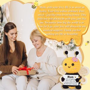 Regalos <span class=keywords><strong>de</strong></span> Abejas <span class=keywords><strong>de</strong></span> Ganchillo Hechos a Mano <span class=keywords><strong>para</strong></span> Mamá, Hermanas, Maestras, Regalos <span class=keywords><strong>de</strong></span> Graduación, Muñeca <span class=keywords><strong>de</strong></span> Abeja <span class=keywords><strong>de</strong></span> Ganchillo - Product Image 4