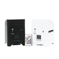 Venta calienteControl inalámbrico DMX 6x18W RGBWA UV 6 en 1 alimentado por batería Uplight focos recargables LED par uplight