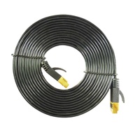 Factory Cat7 23AWG kabel Ethernet 40Gbps 2000Mhz, LAN kecepatan tinggi untuk Jaket PVC dalam ruangan/luar ruangan 100m/305m kabel Cat berpelindung
