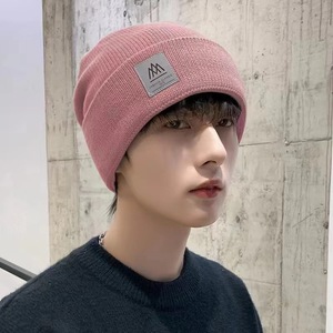 Chapeau tricoté en laine coupe-vent pour homme, bonnet doublé en polaire pour le cyclisme, pour adulte, gris foncé - Product Image 3
