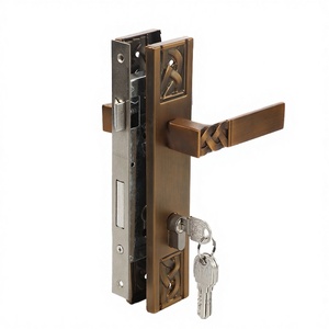 Serratura Meccanica Silenziosa Europea in Alluminio Impermeabile con Pulsante, Maniglia Moderna per Interni, Universale per Camera da Letto e Soggiorno - Product Image 3
