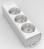 OME Personnalisé UE Allemagne 16A 250V Prise de courant 1.4M Cordons Prise d'extension universelle Multiprise portable Protection contre les surtensions