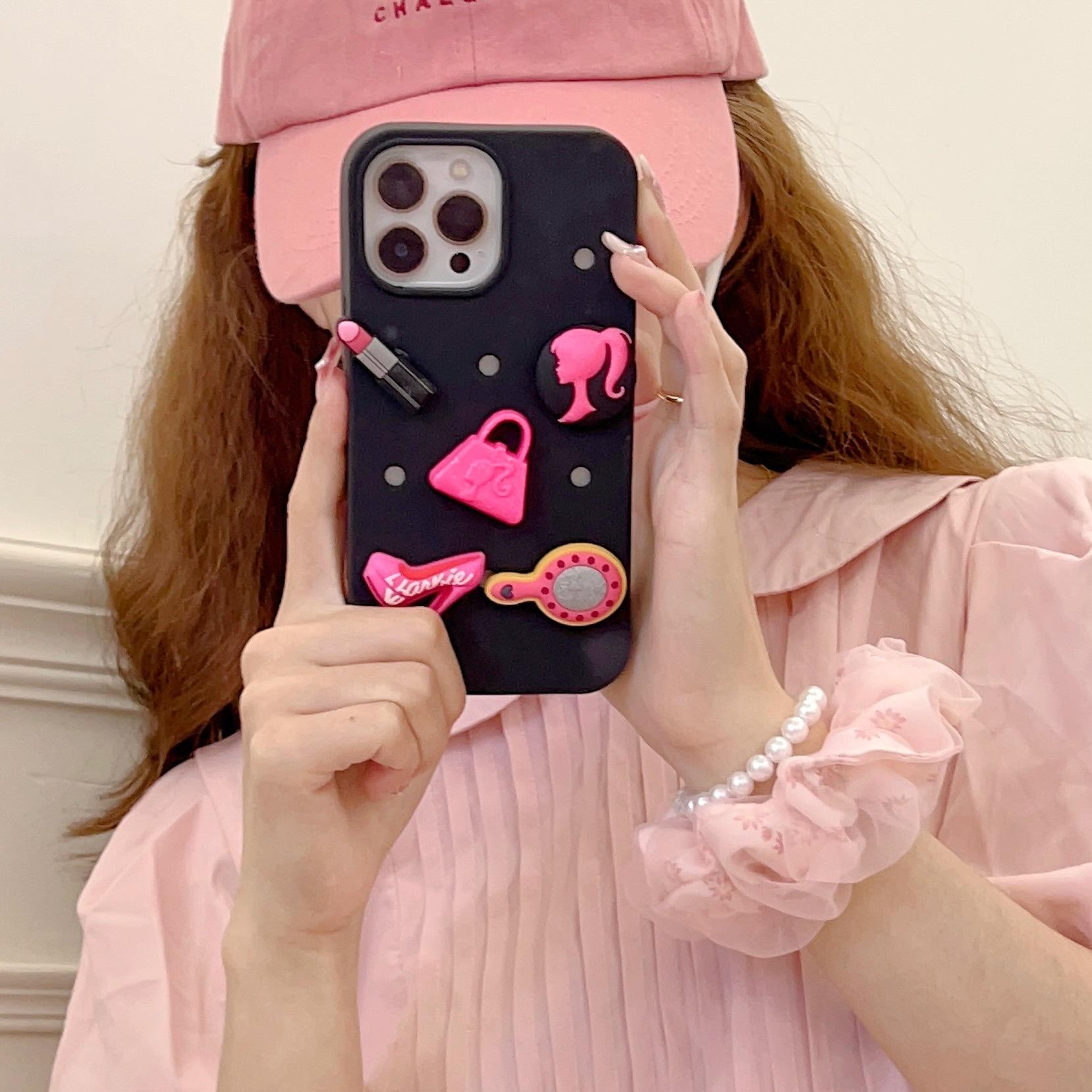 Miroir de maquillage Barbie noir avec DIY