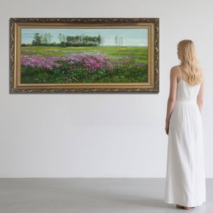 Peinture à l'huile peinte à la main de qualité musée sur toile <span class=keywords><strong>Art</strong></span> original pour salon sur le thème du paysage naturel - Product Image 3