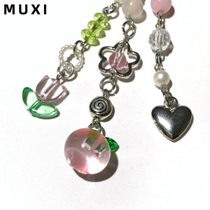 Cô Gái Ngọt Ngào Nông thôn Cá Tính Phong Cách Thiết Kế Đào Nho Bead Người Bạn Tốt Nhất Keychain UV Làm Hợp Kim Món Quà Sinh Nhật Hoàn Hảo - Product Image 5
