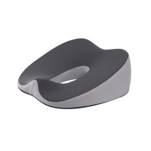 Coussin de siège en mousse à mémoire de forme en forme de U, gris et noir, support lombaire ergonomique pour le bureau et les étudiants - Product Image 1