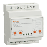 Sélecteur de phase automatique RELETEK RM-PS3, haute puissance, miniature, AC 3*220V, basé sur un microcontrôleur, avec boutons et indication LED