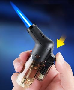 Encendedor de gas recargable barato, encendedor de llama ajustable, encendedor de gas a prueba de viento para exteriores, accesorios para fumar, logotipo personalizado - Product Image 3