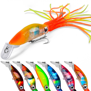 <span class=keywords><strong>Leurre</strong></span> de pêche dur en silicone pour jigging, type Swimbait <span class=keywords><strong>Dtd</strong></span>, avec hameçon triple et yeux de poisson 3D, imitation calmar/poulpe - Product Image 1