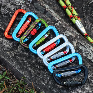 JENSAN中国サプライヤー卸売陽極化された梨型クライミングアルミ合金カラビナーフックロッククライミングとマイニング - Product Image 5