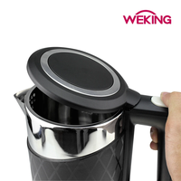 Bouilloire design tendance 1,8 L avec prise VDE, en acier inoxydable, protection anti-ébullition à sec, portable, couleur personnalisable, appareils électroménagers