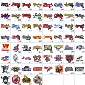 Parches Bordados a Mano Termoadhesivos con LOGO de Equipo de Béisbol y Equipo de la Liga de Campeones de Fútbol Americano Apliques Deportivos - Product Image 2