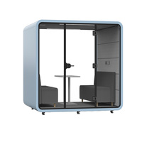 Salle de réunion insonorisée mobile, cabine de bureau multi-personnes, cabine de réunion personnalisée, canapé, cabines de réunion multi-personnes
