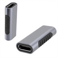 Adaptador de Extensión de Caja de Aluminio Estándar 31 con Conector USB Tipo-C Hembra a Hembra para Tarjetas SD, Compatible con CF/CF y Transmisión de Video