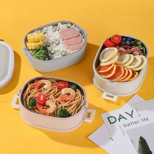 304 Stainless Steel <b>Insulated</b> <b>Lunch</b> <b>Box</b> 3 Layers Large Capacity Square Work for Student Work for Food Storage - Product Image 4