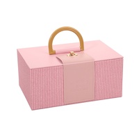 Boîte cadeau élégante, portable, personnalisable, avec poignée, pour mariages, vernis à ongles, huile et blush, emballage cosmétique