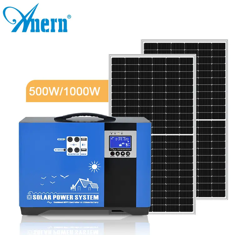 High quality mini solar power generator/portable solar system /solar generator for home and camping