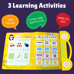 Máquina de Aprendizaje de Matemáticas Electrónica para Niños, Libro Electrónico para Bebés con Matemáticas en Inglés para Preescolar - Product Image 3