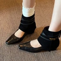 Bottes courtes pour femme 2026, style rétro à bout carré, avec revers, tendance Wasteland, confortables