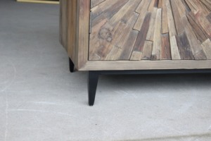 Credenza di Design dell'armadio da Buffet in legno di <span class=keywords><strong>olmo</strong></span> di recupero Vintage rustico della signora WOODS - Product Image 6