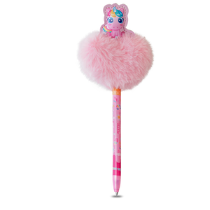 Penna con pompon e topper in PU Sweet Dreams - Product Image 2