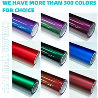 ColorXP TPU Lujosa Película Autoadhesiva Gris Ceniza de 7.5mil de Grosor para Automóviles, Sin Burbujas, Diseño de Vehículo, Transformación de Color