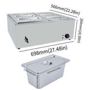 Bagnomaria Elettrico da Banco a Lunga Durata e Riscaldamento Rapido, Ideale per <span class=keywords><strong>Food</strong></span> Truck - Product Image 3