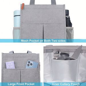 Large Capacity Cooler Picnic Bag Custom Logo Portable Ice Cream Cooler Bag Insulated Picnic Cooler Tote Bag - Product Image 3